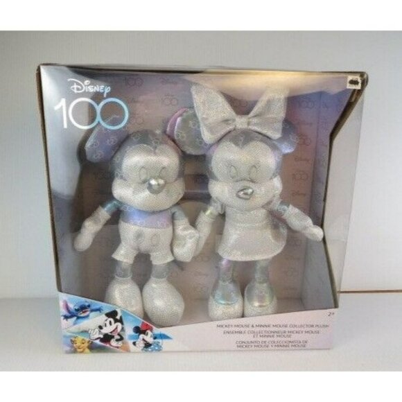 Disney 100 Years of Wonder Mickey Mouse & Minnie Mouse Collector Set Kids Plush - Picture 1 of 7
